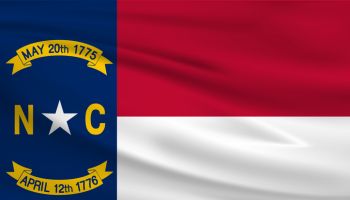 North Carolina Waving Flag