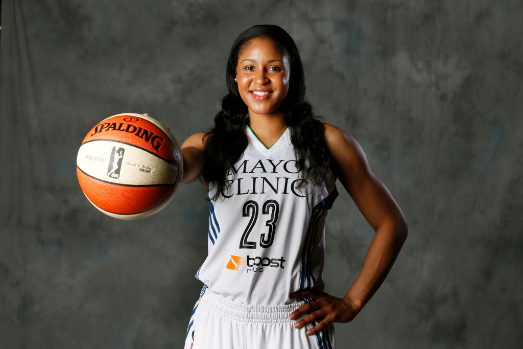 Minnesota Lynx star forward Maya Moore on media day for the Lynx at Target Center May 12, 2014 in Minneapolis , MN. ] Jerry Holt Jerry.holt@startribune.com