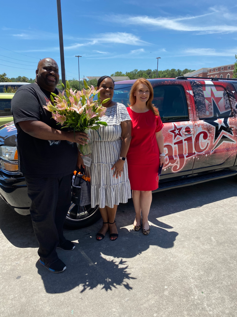 Chandra & Derek Brooks with Mostyn Law Firm