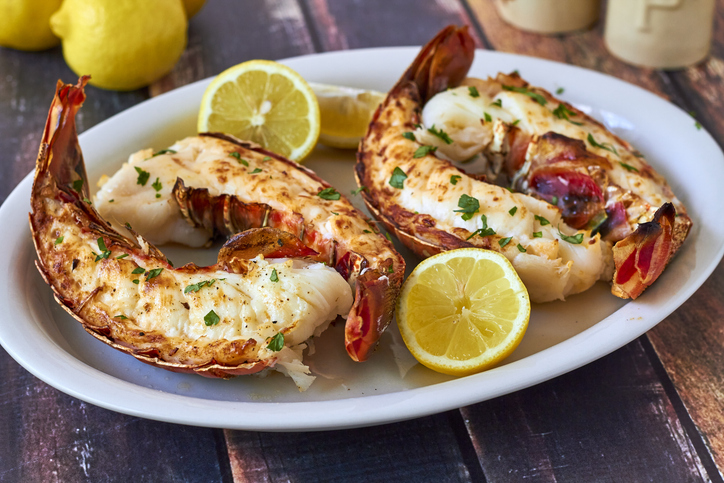 Broiled Rock Lobster Tails