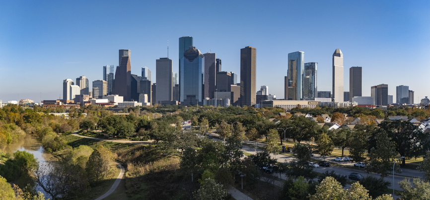 Aerial View of Downtown Houston