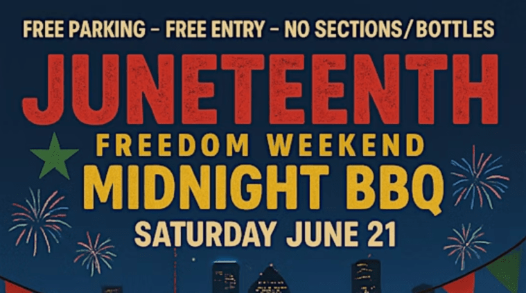 Juneteenth Midnight BBQ at The Flat | June 21
