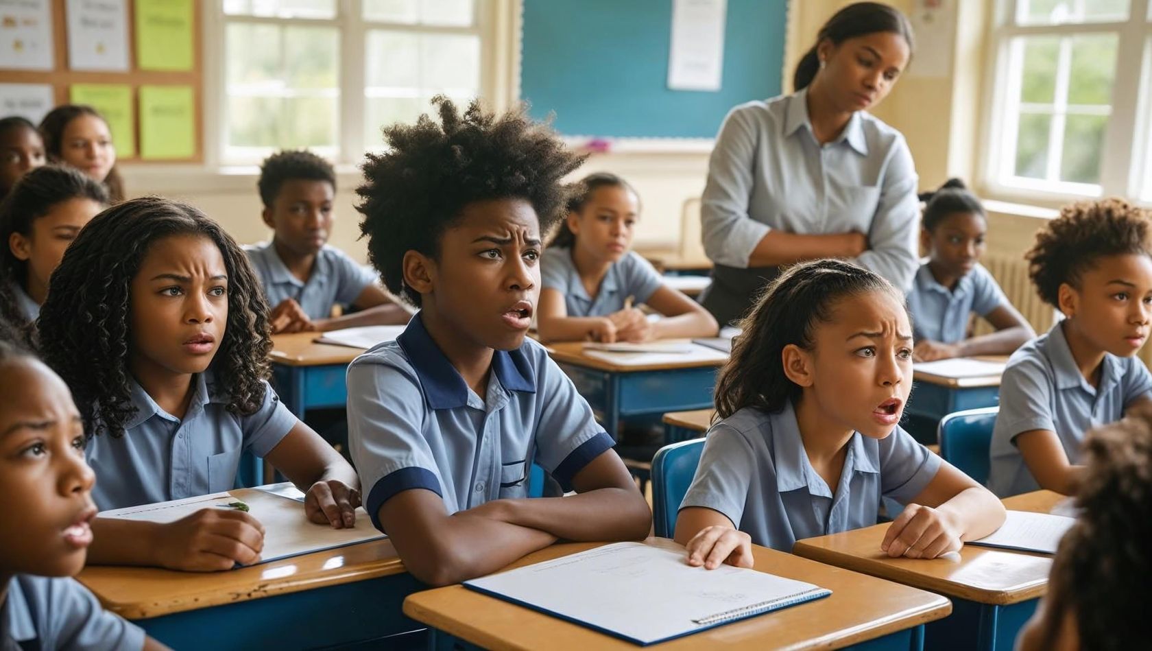Children in a classroom setting
