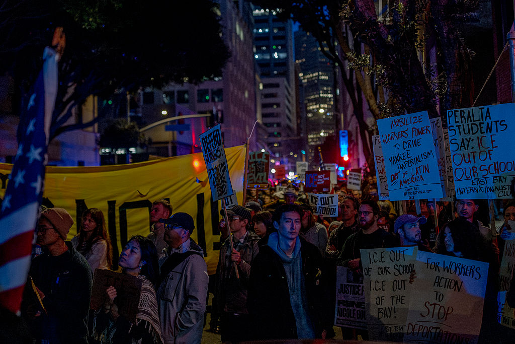 Protest In San Fracisco After Minnespolis CBP Shooting