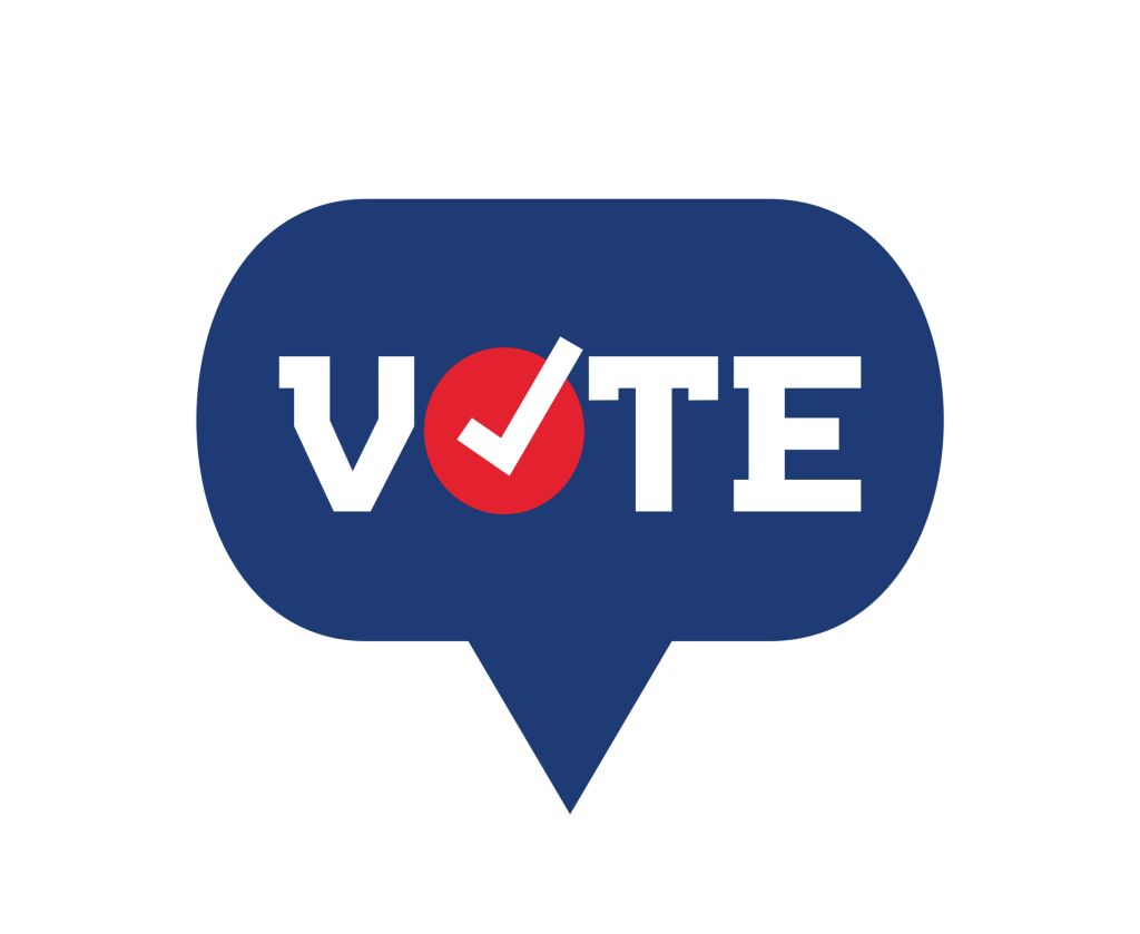 Vote social media speech bubble icon. Vector