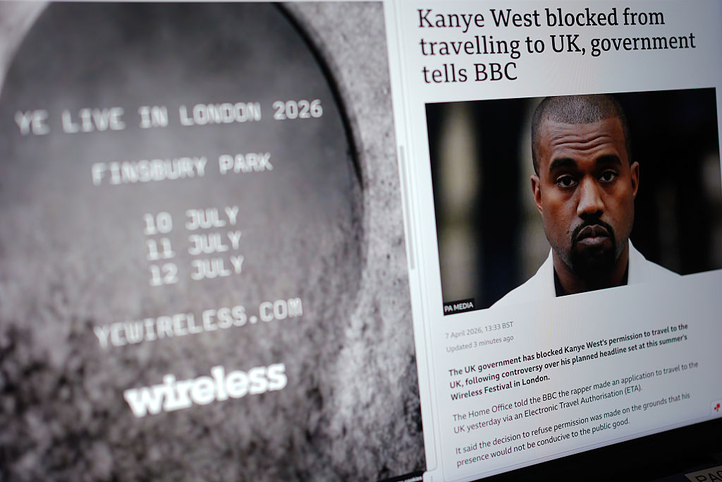 Kanye West blocked from travelling to UK