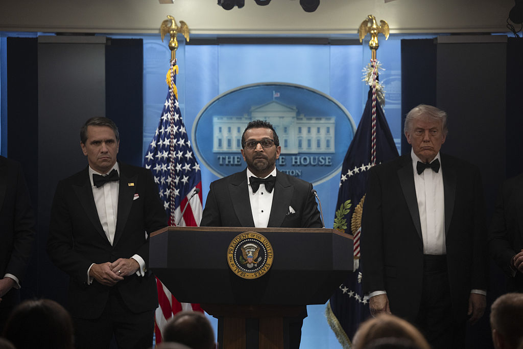 US President Donald Trump speaks in Washington D.C