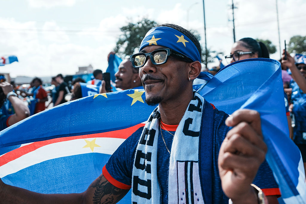 Cape Verde fans attend march to Houston Stadium