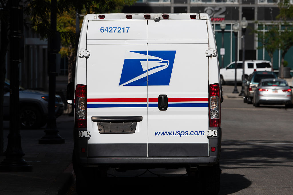 United States Postal Service Delivery Van In Utah